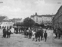 Ilički trg (Mali plac, današnji Britanski trg) 1908. godine